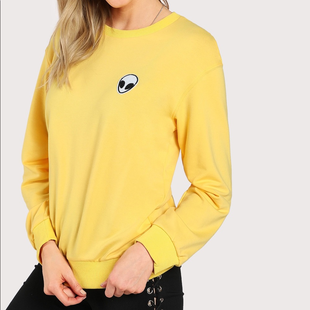 Alien Yellow Sweatshirt